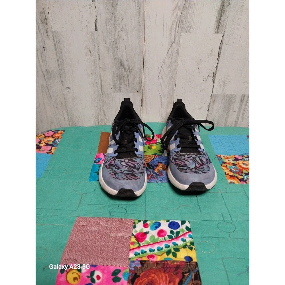 Adidas Girls Fortarun 2.0 ID4496 Multicolor Running Shoes Sneakers Size 4